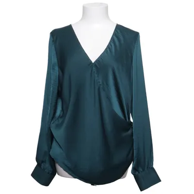 Slå-om bluse (Grøn) fra Saint Tropez Polyester
