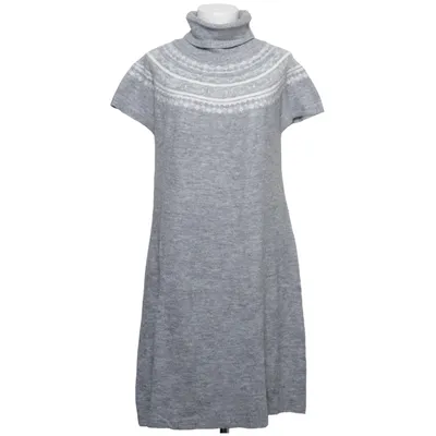 Turtleneck dress (Gray, White) from Yessica by C&A Acrylic, Elastane, Polyamide
