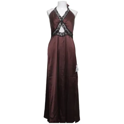 Halterneck-kjole (Brun) fra Topshop Nylon, Polyester