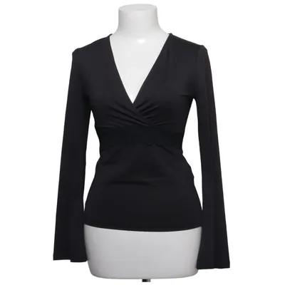 Wickelbluse (Schwarz) von Anna Field Elasthan, Recyceltes Polyester
