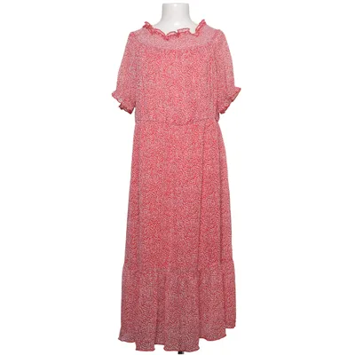 Maxi jurk (Rood, Wit) van Papaya Polyester