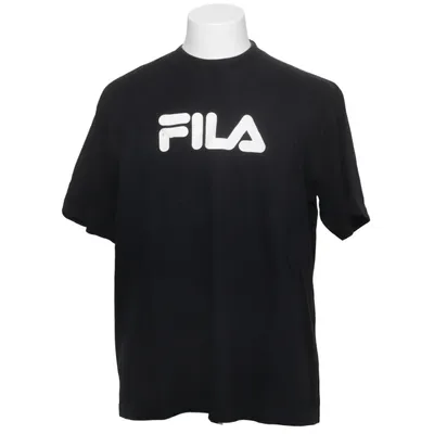 T-shirt (Black) from Fila Cotton