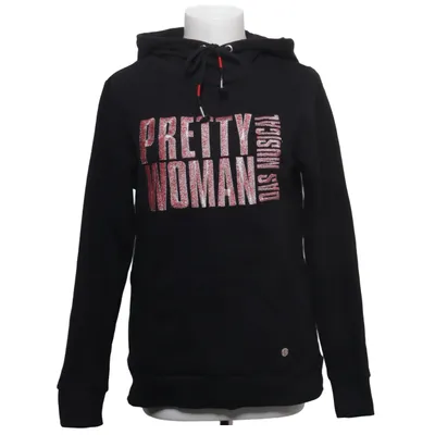 Capuchon sweater (Zwart) van Pretty Woman Katoen, Polyester