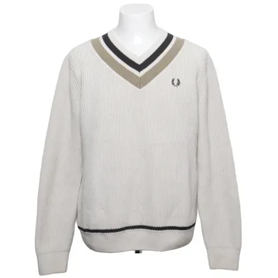 Pullover (Beige, Svart, Vit) från Fred Perry Bomull, Ull
