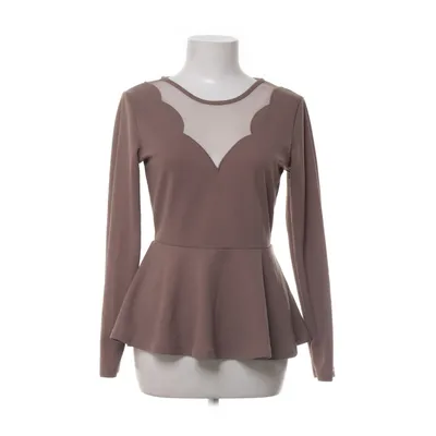 Peplumtopp (Beige) från Chiara Forthi Elastan, Polyester