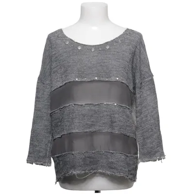 Sweater (Gray) from Mirelle Design Acrylic, Cotton, Metallic fiber, Polyester