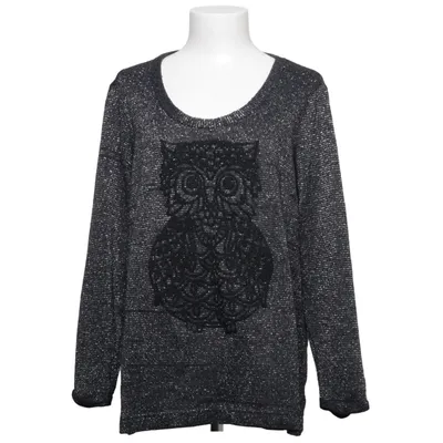 Sweater (Gray, Black) from Zay Clothing Acrylic, Metallic fiber
