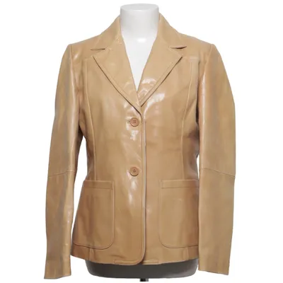 Leren blazer (Beige) van Auluna Leather Company Leer, Polyester