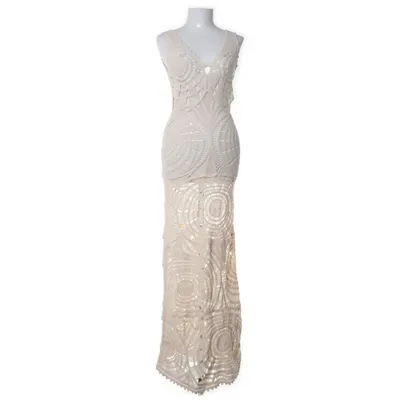 Strandklänning (Beige) från Zara Akryl, Bomull