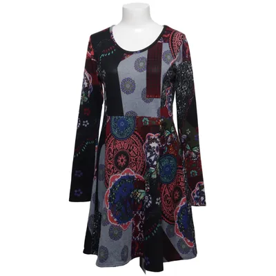 Kjole (Sort, Flerfarvet) fra Happi Elastan, Polyester