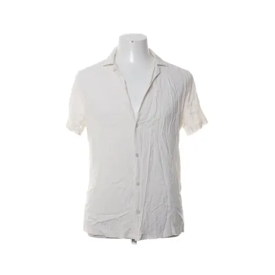 Kortärmad skjorta (Vit) från Topman Viskos, Ull