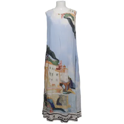 Jurk (Blauw, Geel, Meerkleurig) van Betty & Co Viscose