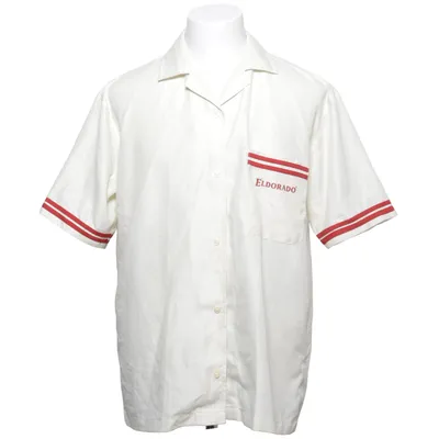 Kortärmad skjorta (Vit, Röd) från Eldorado Polyester