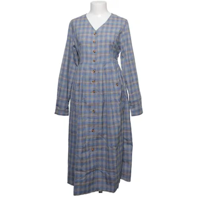Skjortklänning (Blå, Beige) från Myrorna Polyester, Viskos