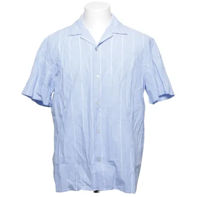 Kortärmad skjorta (Blå, Vit) från Selected Homme Linne, Återvunnen bomull