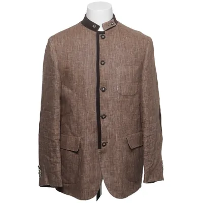 Blazer (Brown) from Lawrence Grey Acetate, Linen
