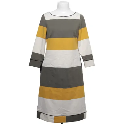 Jurk (Wit, Geel, Grijs) van Charles Elastaan, Polyester, Viscose
