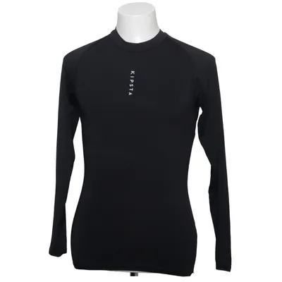 Base layer shirt (Black) from Kipsta Elastane, Polyester