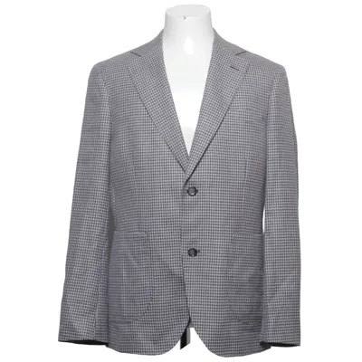 Blazer (Gris, Bleu) de These Glory Days Lin, Polyester, Viscose, Laine