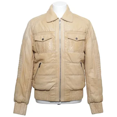 Jakke (Beige) fra Avirex Læder, Polyester, Viscose