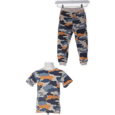 Set (Blauw, Meerkleurig) van Polarn O. Pyret Katoen, Elastaan