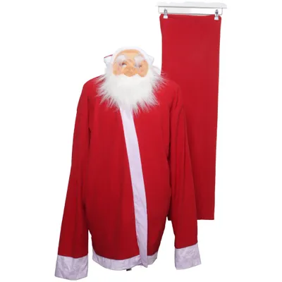 Julkläder (Röd, Vit) Polyester
