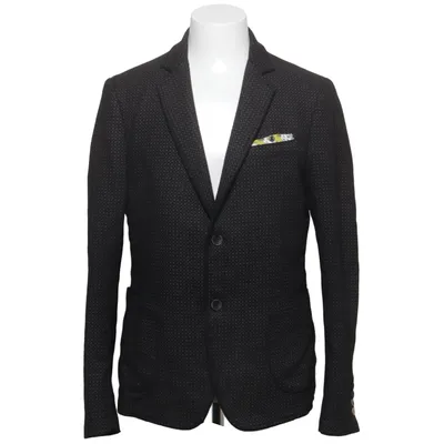 Blazer (Gray) from Berna Cotton, Polyester, Wool