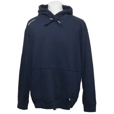 Sweat à capuche (Bleu) de Bauer Team Coton, Polyester