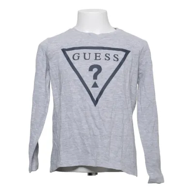 T-shirt à manches longues (Gris) de Guess Kids Coton, Viscose