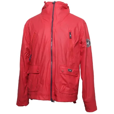 Rain jacket (Red) from Tindra Fashion Wear Cotton, Polyester, Polyurethane