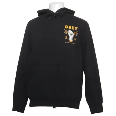 Sweat à capuche (Noir) de Obey Coton, Polyester