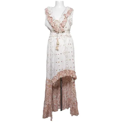 Maxi jurk (Wit, Beige) van Siya Viscose