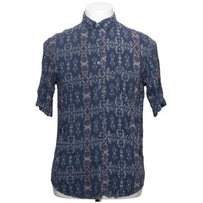 Short sleeve shirt (Blue, Multicolored) from Bershka