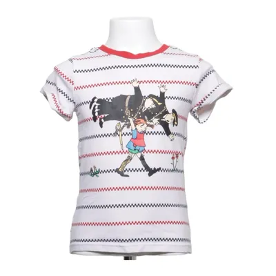 T-shirt (Vit, Röd, Svart) från Pippi Långstrump Bomull, Elastan