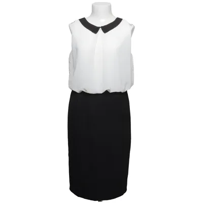 Klänning (Svart, Vit) från Fransa Elastan, Polyester