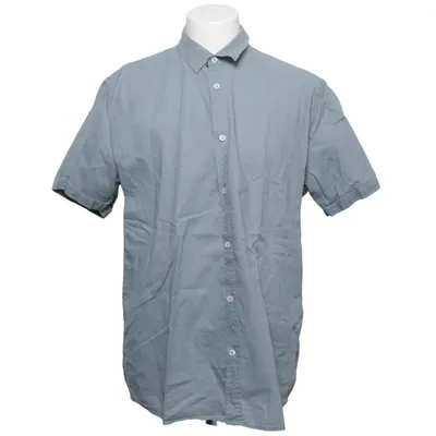 Chemise à manches courtes (Bleu) de Livergy Coton, Lin