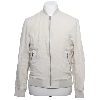 Bomber jacket (Beige) from H&M Man Linen, Polyester, Elastane