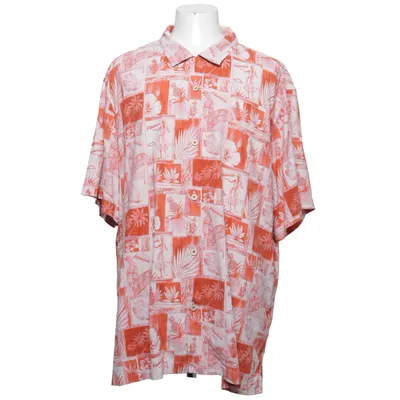 Kortärmad skjorta (Röd, Vit, Flerfärgad) från Tommy Bahama Silke