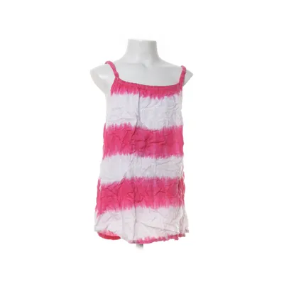 Strandklänning (Rosa, Vit) Viskos