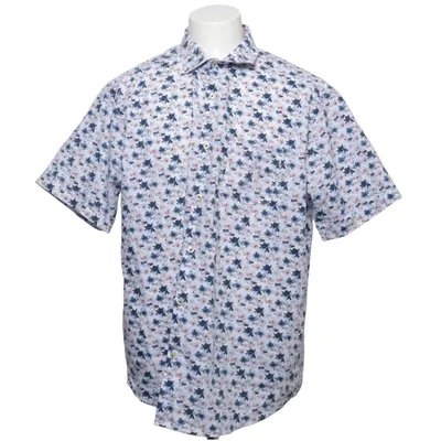 Short sleeve shirt (White, Blue, Multicolored) from Carl William Cotton, Polyester