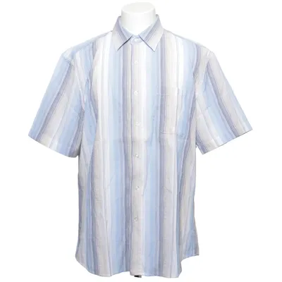 Short sleeve shirt (Blue, Beige, Gray) from Infinity Man Cotton, Polyester