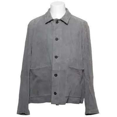 Veste en cuir (Gris) de Massimo Dutti Cuir