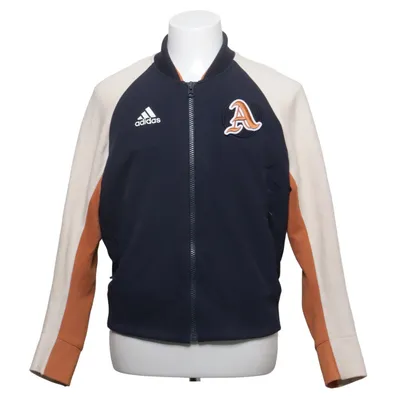 Sports jacket (Blue, Beige, Orange) from Adidas Elastane, Polyamide