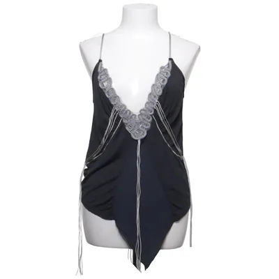 Tanktop (Zwart, Grijs) van Munthe plus Simonsen Elastaan, Modal, Zijde