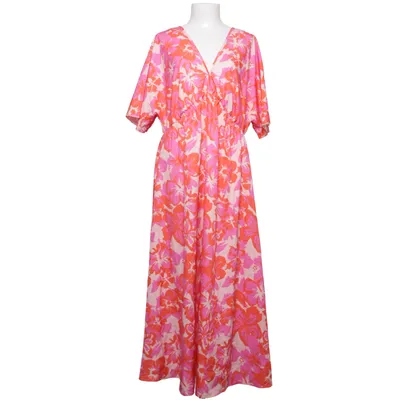 Långklänning (Rosa, Röd) från Shein Curve Elastan, Polyester