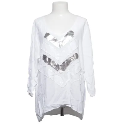 Bluse (Hvid, Sølv) fra Bohéme Urban Bomuld, Viscose