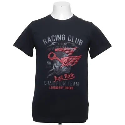T-shirt (Zwart) van Walk Katoen