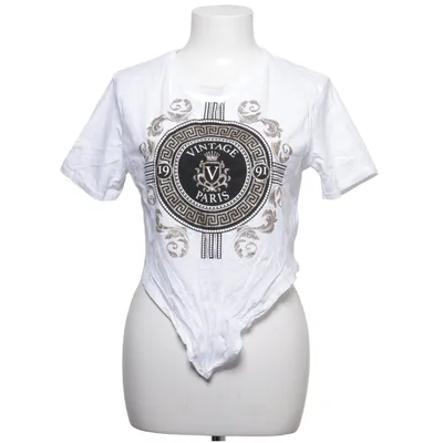 T-shirt (Blanc, Noir, Or) de Cameo Rose Coton