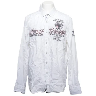 Shirt (Wit) van Camp David Katoen