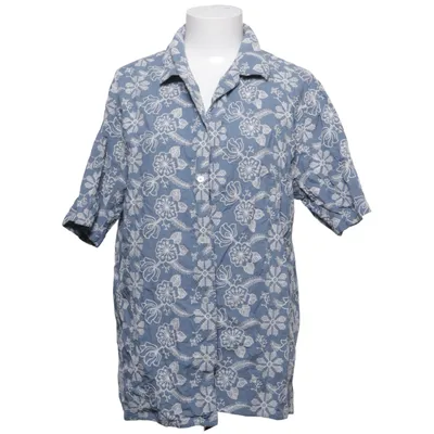 Kortärmad skjorta (Blå, Vit) från Octobre Éditions Bomull, Polyester